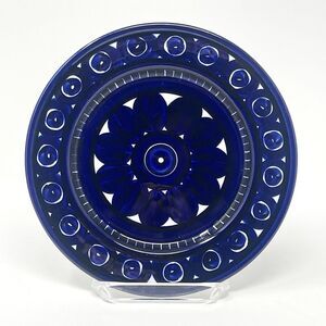 Vintage Arabia Finland VALENCIA Ulla Procope 7.5” Salad Plate Blue Signed